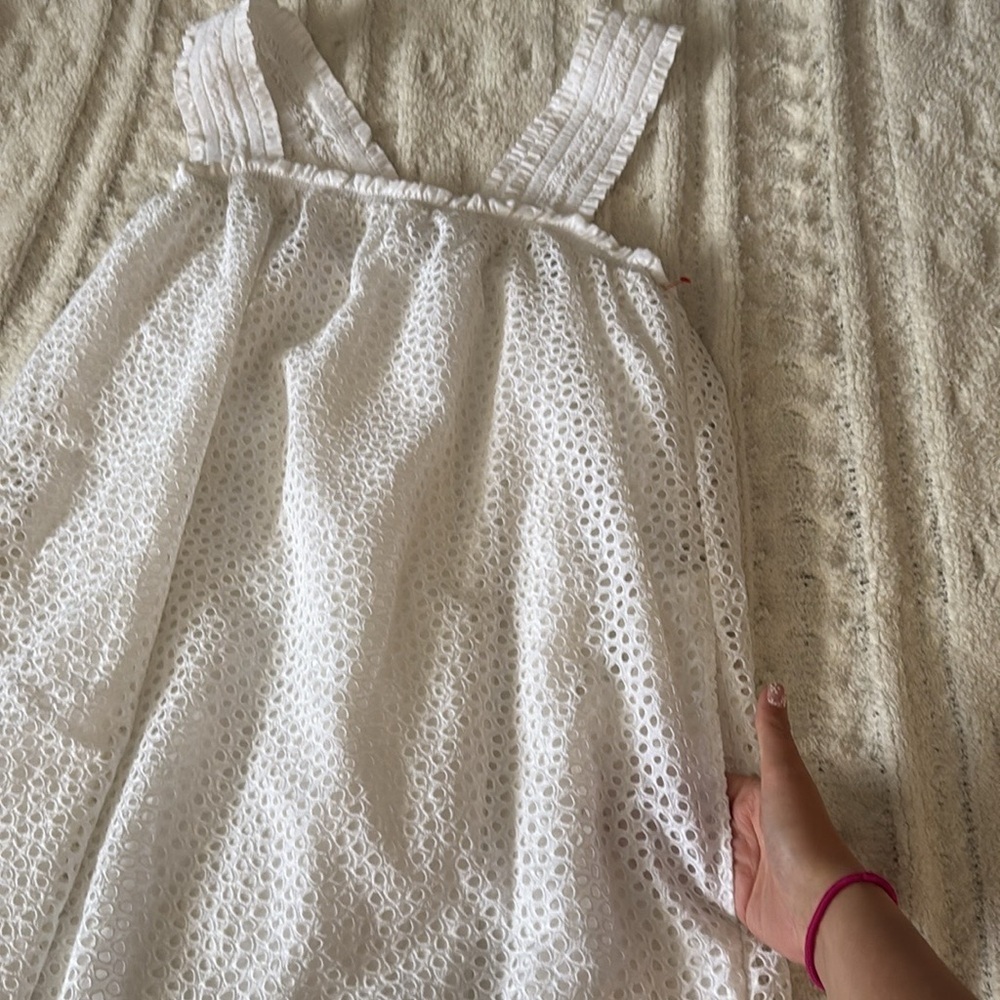 Everlane Textured White Midi Dress - Picture 12 of 13